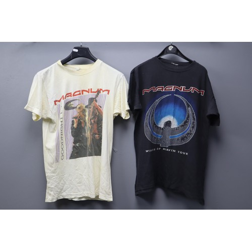 654 - Five Vintage Magnum Tour T Shirts and Sweatshirts