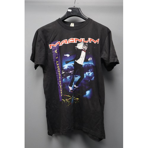 654 - Five Vintage Magnum Tour T Shirts and Sweatshirts