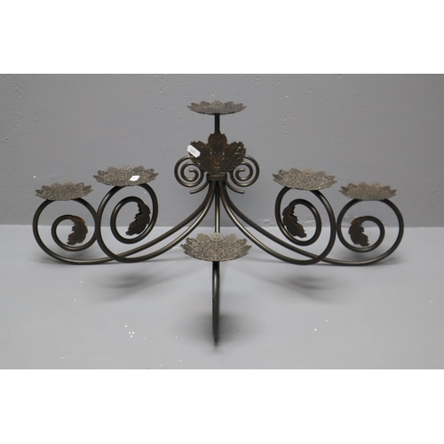 659 - A Steel Votive Church Candle Holder (Holds Six Candles), Approx 12