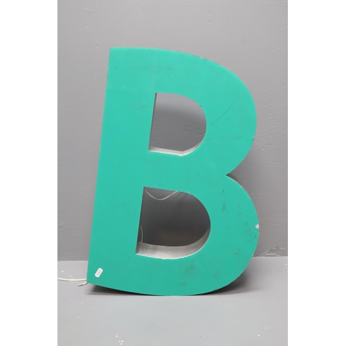 622 - Large LED Letter B Exterior Sign (23