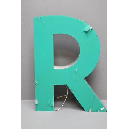 625 - Large LED Letter R Exterior Sign (23