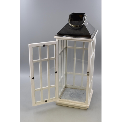 669 - White Windproof Lantern Approx 22