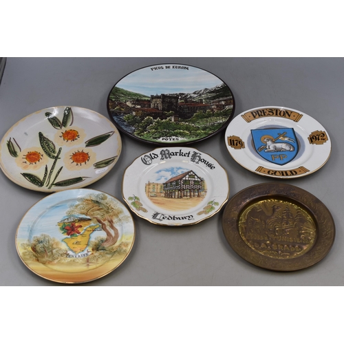 677 - Mixed Lot of Worldwide Collectors Plates to include Brass and ceramic