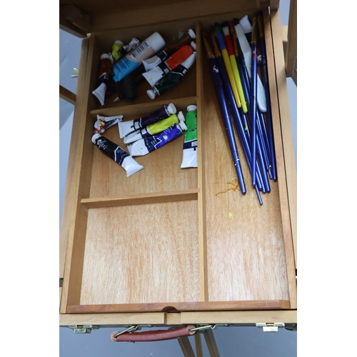 697 - Reeves Artist Sketch Box Easel with Contents Requires New Hinge