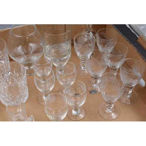 729 - Selection of Glassware including Royal Albert, Galway Irish Crystal, Whyte & Mackay, and More