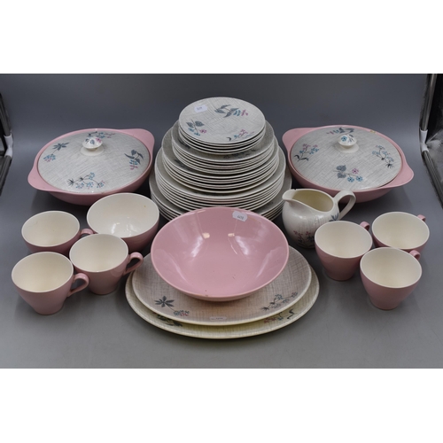 312 - Forty Two Pieces of J & G Meakin Sol Dinner and Tea Ware including Tureens, Cups, Saucers, Plate... 