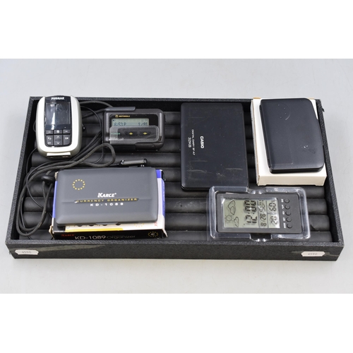 375 - Selection of Electronics including Casio Digital Diary, Weather Station, Currency Organiser, Pager a... 