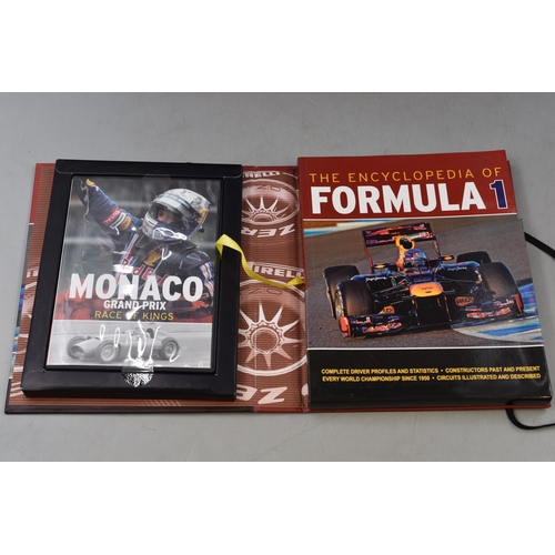 511 - A Selection of Books Includes Formula 1 Encyclopedia (With DVD), Marvel Hero Origins Story Collectio... 