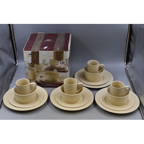 681 - Portobello 16 Piece Stoneware Dinner set in Original Box