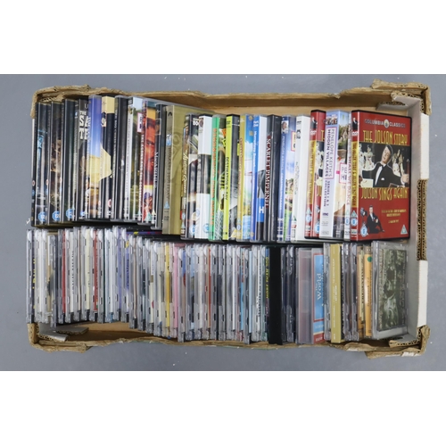 723 - Mixed Lot of Dvd's and Cd's of many different Titles and Singers