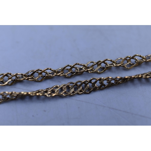 18 - A 925. Silver Fancy Curb Necklace Chain, 18