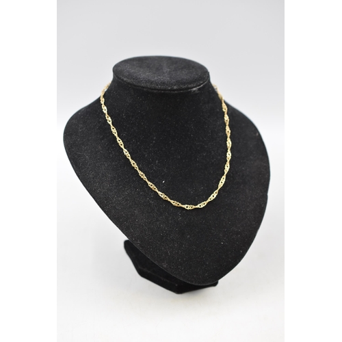 18 - A 925. Silver Fancy Curb Necklace Chain, 18