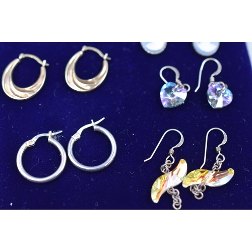 29 - Seven pairs of Earrings including Silver