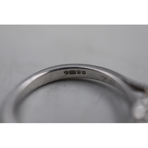 34 - Platinum 950 Ring with 0.75 Carat Diamond Clarity S11 Colour G Comes complete with Certificate and O... 