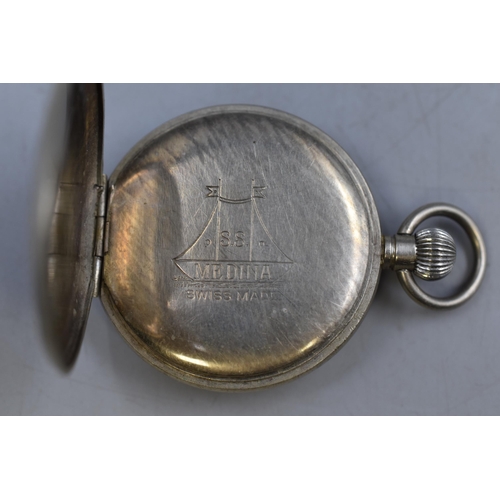 74 - The S S Medina Swiss Made Pocket Watch (Working)