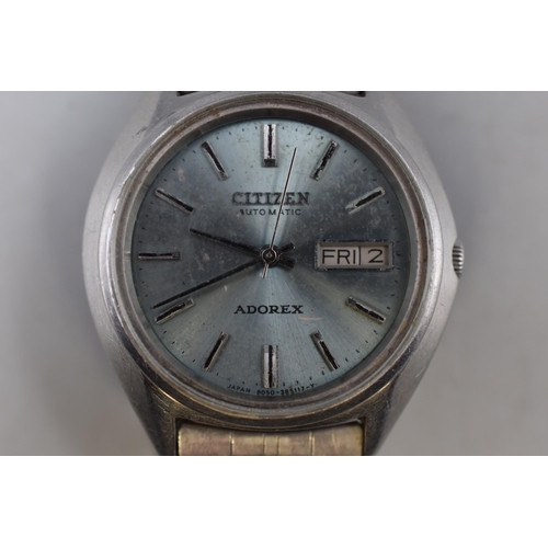 76 - Citizen Adorex Automatic Day / Date Gents Watch (Working)