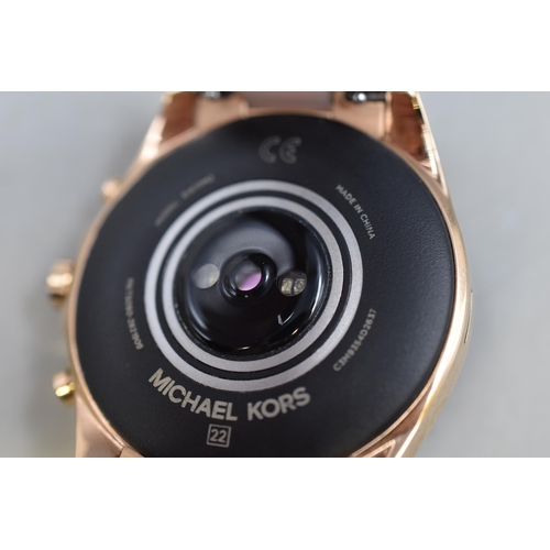 77 - Michael Kors Access Smart Watch Complete in Presentation Box. Untested.