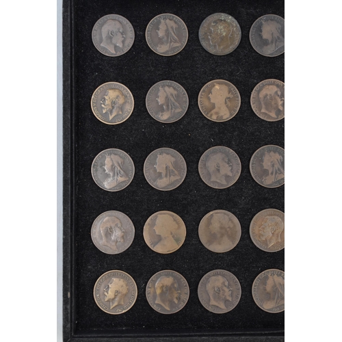 139 - Selection of 35 Victoria, Edward VII, and George V Pennies