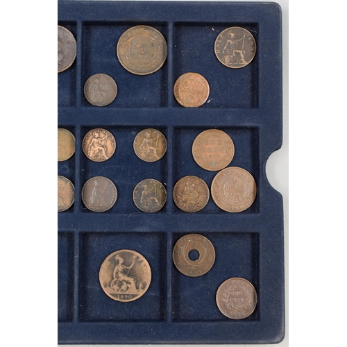 140 - A Selection of Assorted UK and Worldwide Collectable Copper Coins.