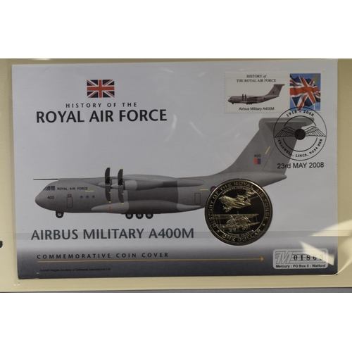 142 - Selection of Five Royal Airforce Commemorative First Day Covers. Includes Panavia Tornado, Handley P... 