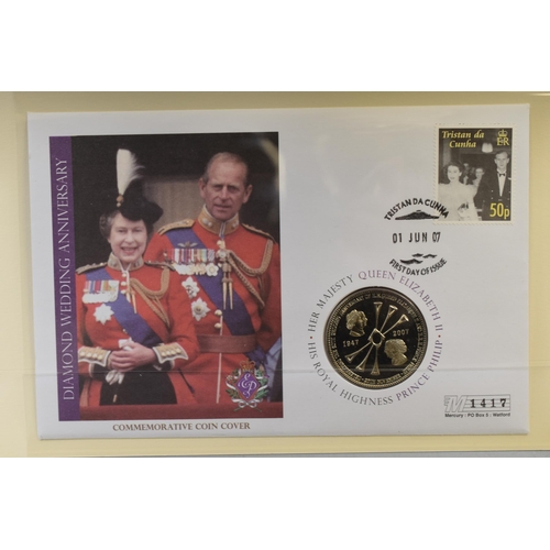 150 - Selection of Four Commemorative Queen Elizabeth II First Day Covers. Includes The Wedding Programme,... 