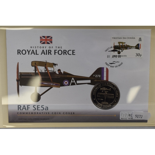 151 - Selection of Five Royal Air Force First Day Covers. Includes Royal Airforce Factory SE5a, Sepecat Ja... 