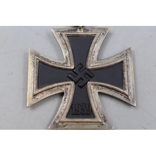 181 - A WWII Nazi Germany Second Class Iron Cross Medal, With Original Ribbon