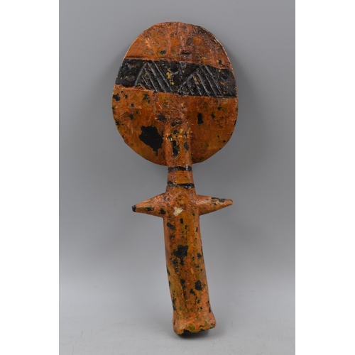 205 - Antique Hand Carved African Fertility Doll 12.5