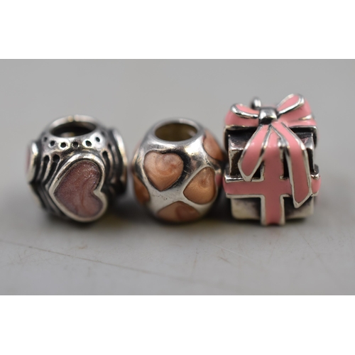 240 - Five Pandora Silver 925 ALE Charms