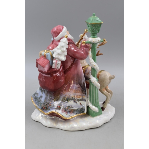 287 - Thomas Kinkade Spirit of Christmas Illuminated Figurine entitled Victorian Christmas II with Certifi... 