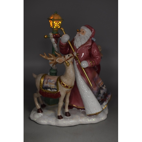 287 - Thomas Kinkade Spirit of Christmas Illuminated Figurine entitled Victorian Christmas II with Certifi... 