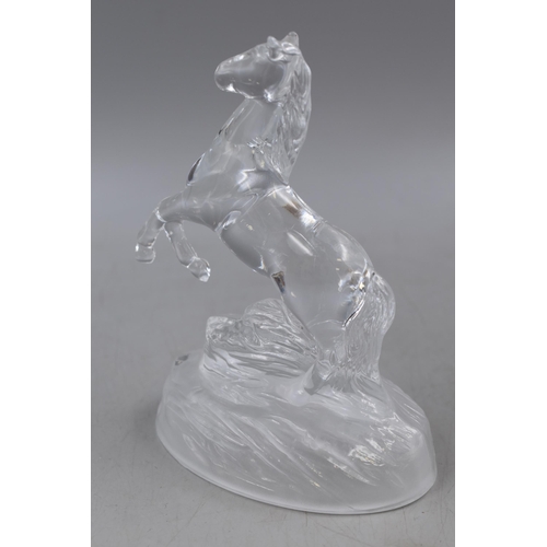 291 - Two Ballerina Figures and a Crystal Horse Figure (Tallest 10