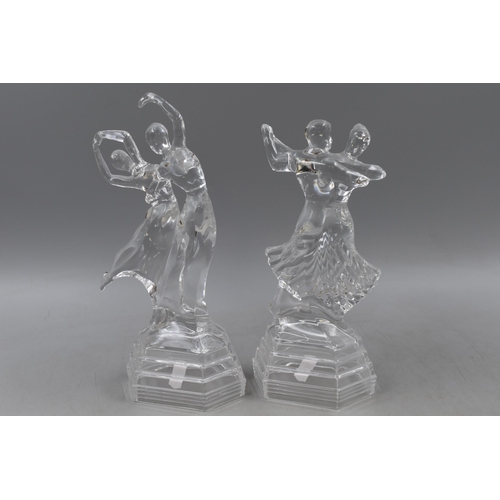 293 - Pair of Crystal Dancing Figures (11