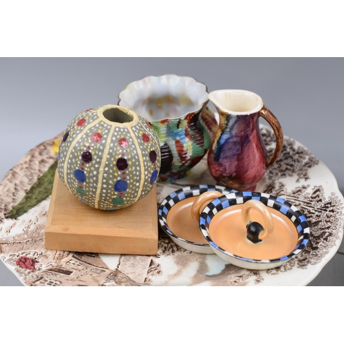 741 - A Mixed Selection To Include Bilton's Teapot, Royal Kendal ' Alex Williams Collection' Plates, Minia... 