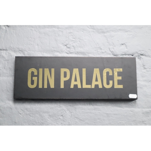 722 - Gin Palace Gold Foil Wall Hanging Plaque (16