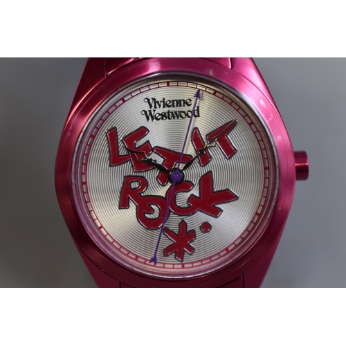 56 - New Vivienne Westwood Let it Rock Watch with Tags (Working)