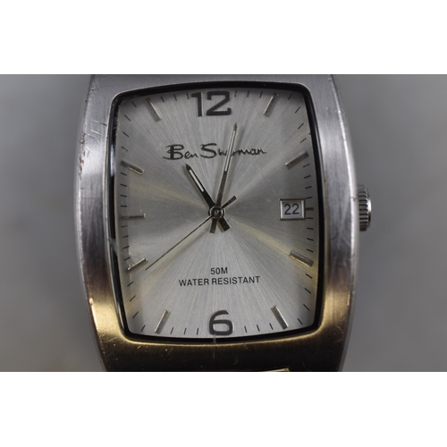 68 - Ben Sherman 50mtrs Date Gents Watch (Working)