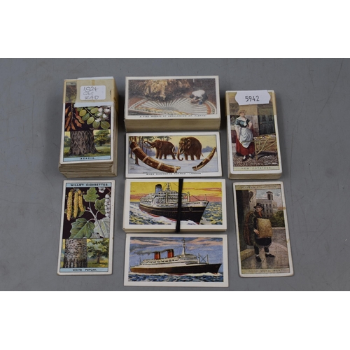 84 - Five Sets of Cigarette Cards including Churchmans Treasure Trove 1937, Mills Merchant Sets, John Pla... 