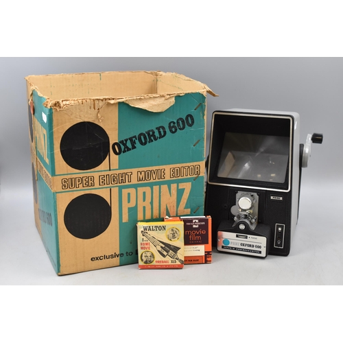 379 - Prinz Oxford 600 Super 8 8mm Movie Editor with Box (Powers On)