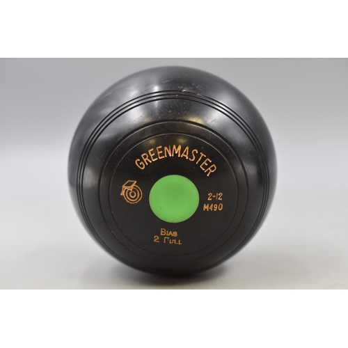 396 - Pair of Greenmaster 2 Full Bias Lawn Bowls