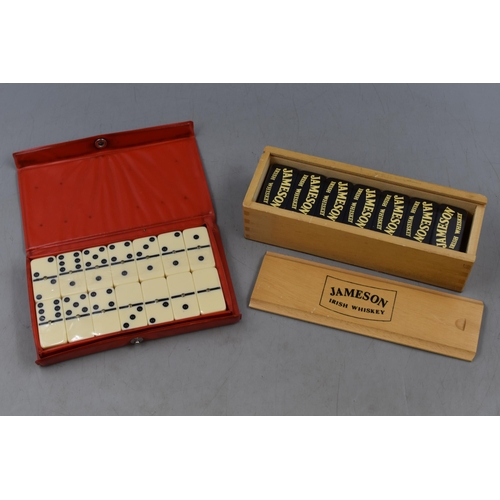 406 - Two Sealed Sets of Double Six Dominoes in Original Cases (Manns & Jameson)