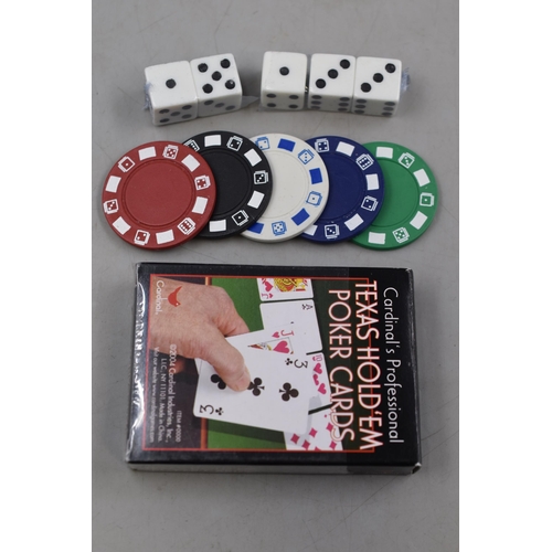 412 - Cased Poker Set with Cards and Chips