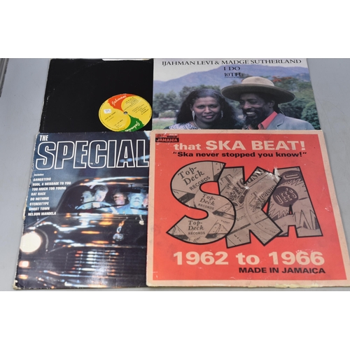 420 - A Selection of Eight Reggae and Ska Vinyls. Includes Ijahaman Levi & Madge Sutherland I Do 10th ... 