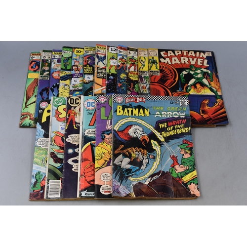 432 - A Mixed Selection of DC and Marvel Bronze and Silver Age Comics. Includes Batman, Doctor Strange, Bl... 