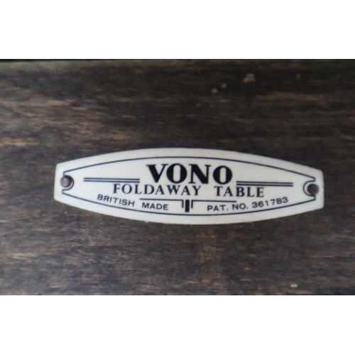 730 - A Vono Folding Card Table, With Green Baize Top. Approx 24