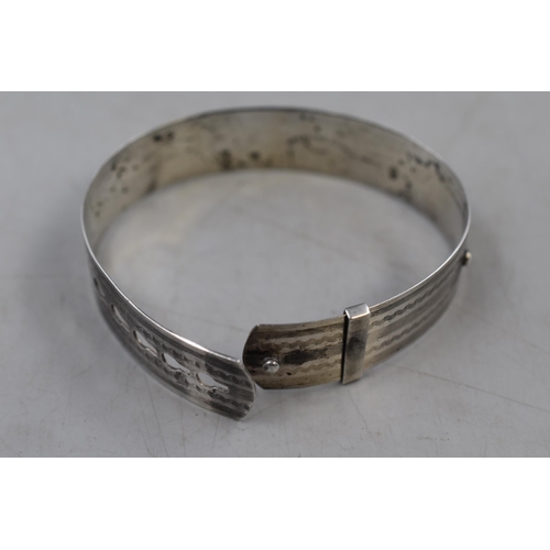 13 - Vintage Sterling Silver Bangle