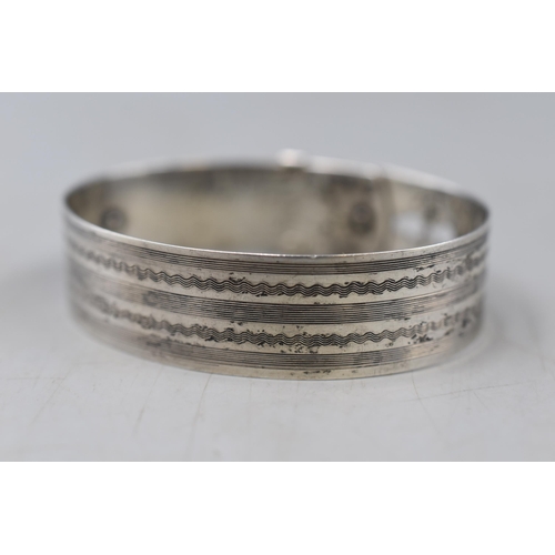 13 - Vintage Sterling Silver Bangle