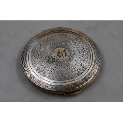 25 - Vintage Marked Silver Kigu Compact