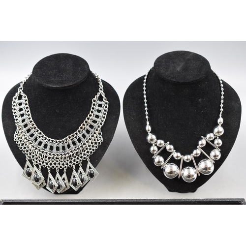 51 - Selection of 5 Large Statement Piece Jewellery Necklaces