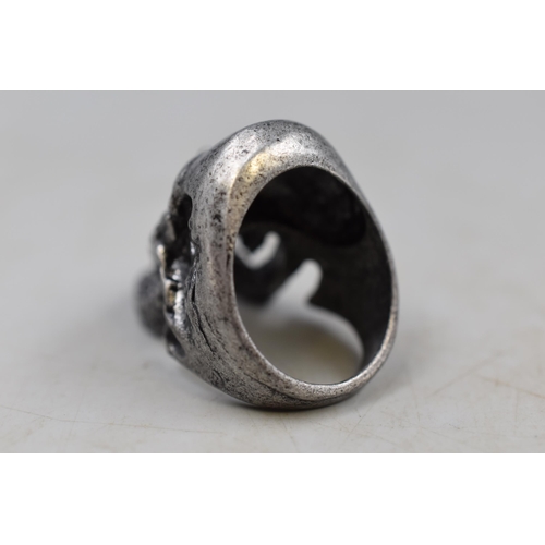 70 - Stainless Steel Skull Ring (Size Y)